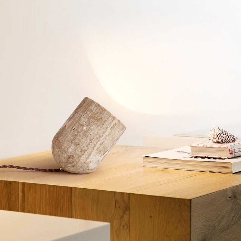 Atmospheric Stone Table Lamp