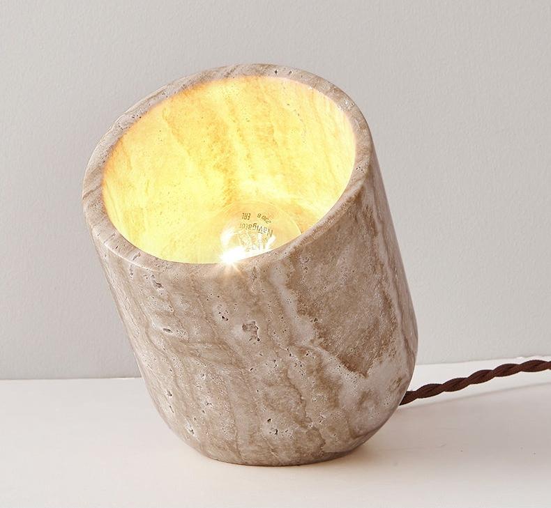 Atmospheric Stone Table Lamp