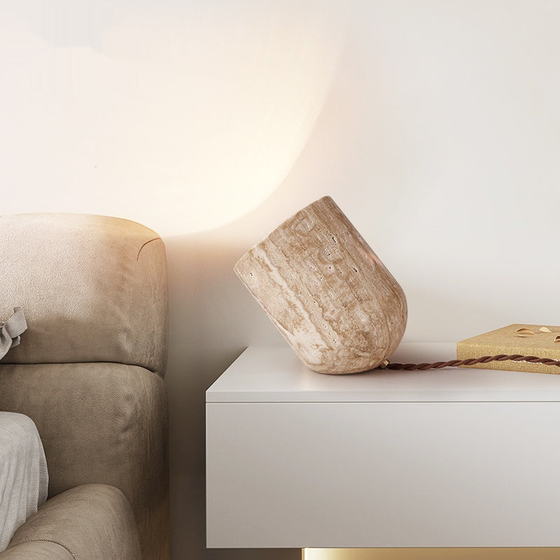 Atmospheric Stone Table Lamp