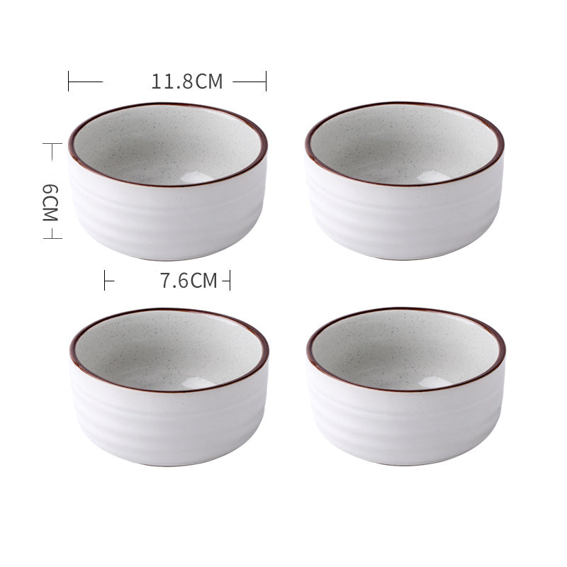 Minimalist Line Ceramic Bowls