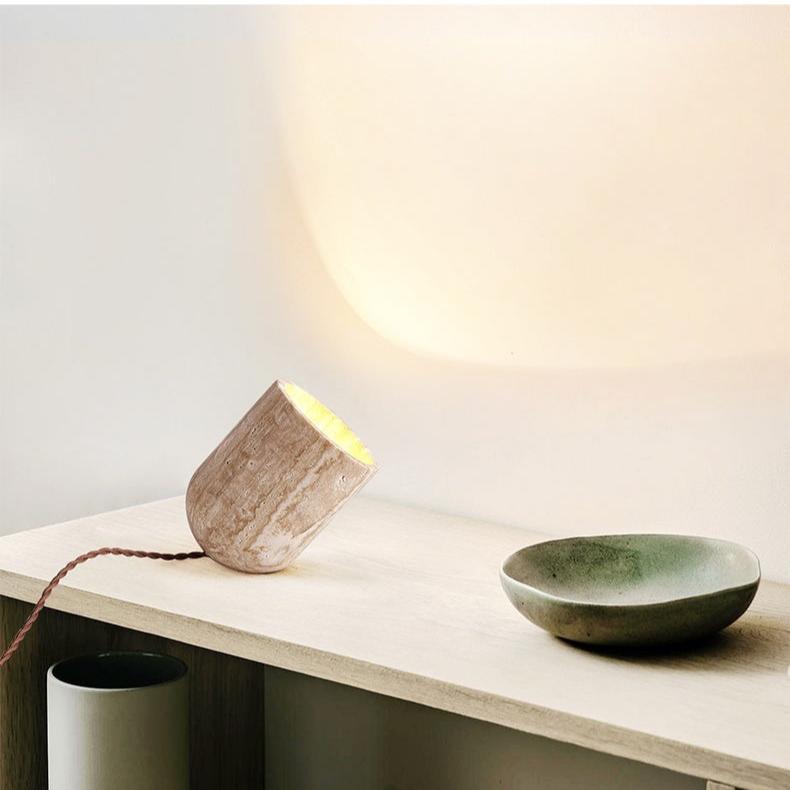 Atmospheric Stone Table Lamp