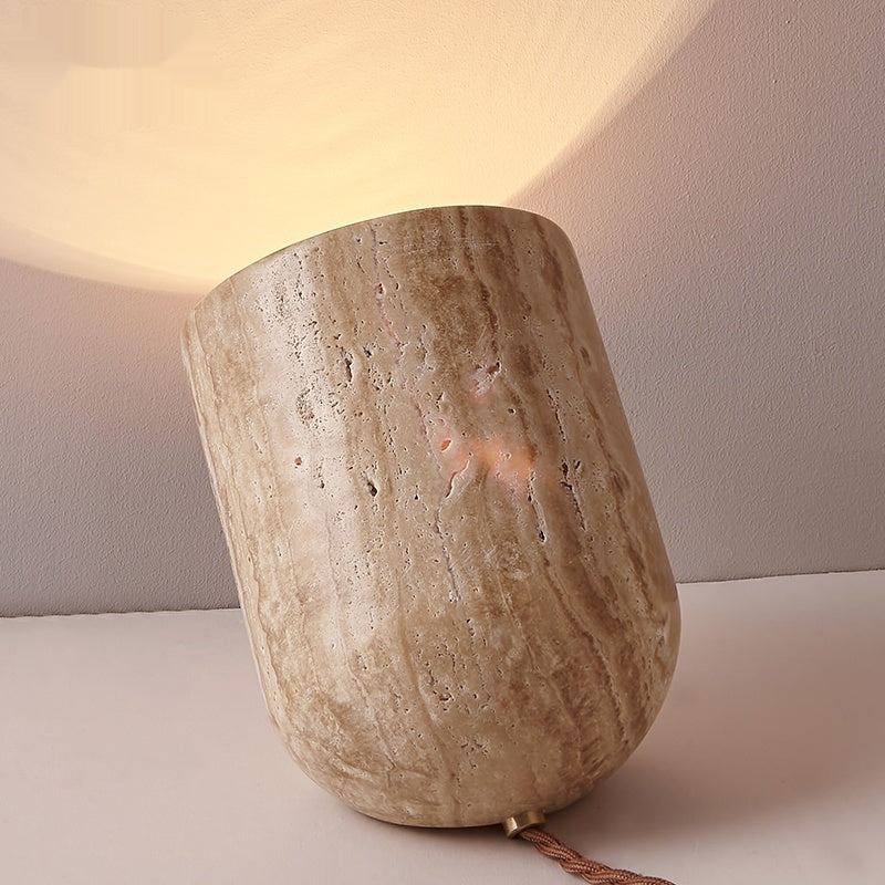 Atmospheric Stone Table Lamp