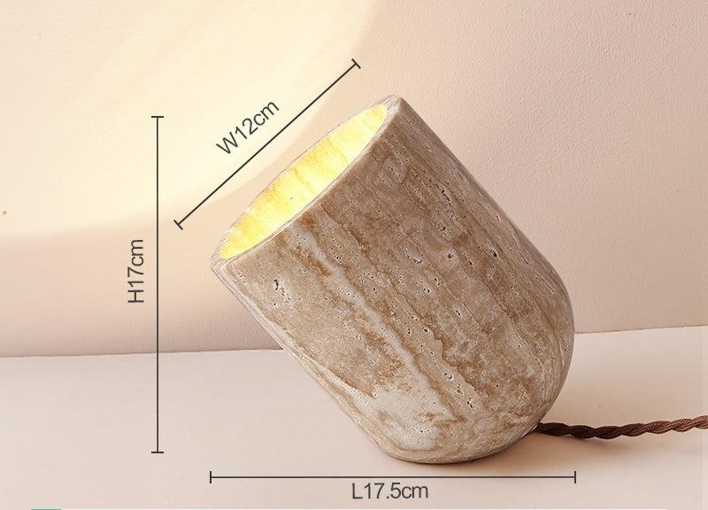 Atmospheric Stone Table Lamp