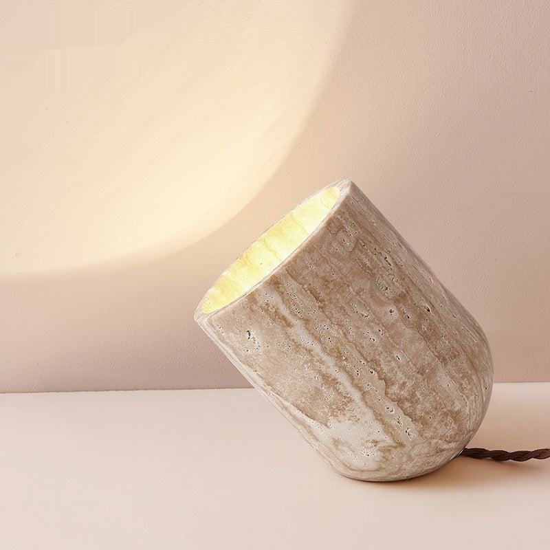 Atmospheric Stone Table Lamp