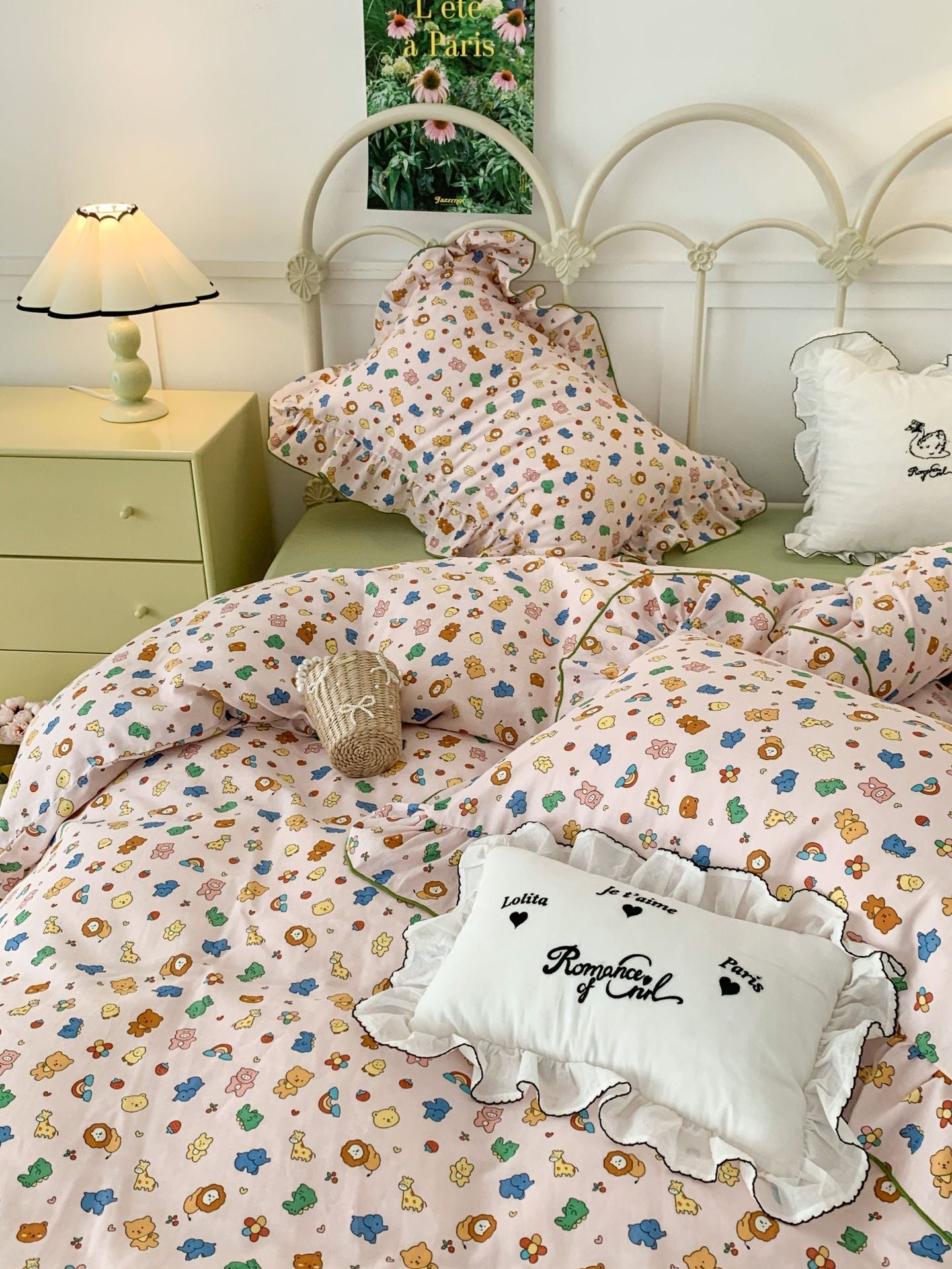 Vintage Cotton Double-layer Yarn Bedding Set