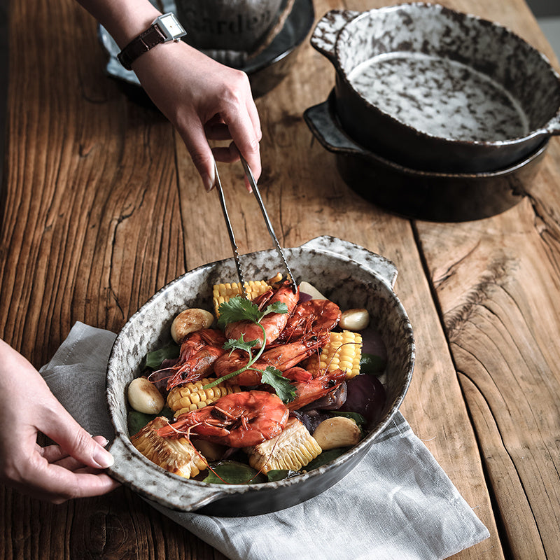 Handmade Ceramic Baking Bowl