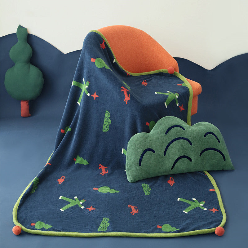 Nightwalking Fleece Pillow and Blanket Set