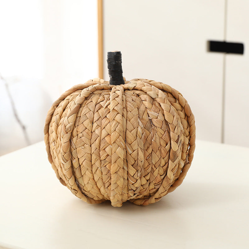 Hand-woven Pumpkin Ornaments