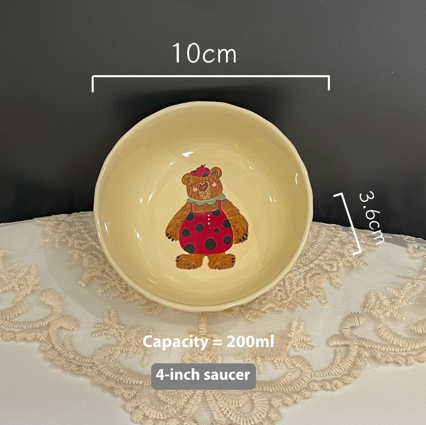 Cute Three Bear Ceramic Tableware