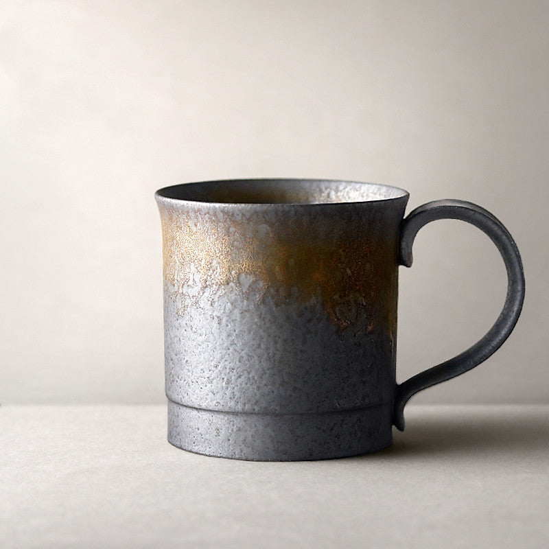 Japanese Kiln Black Rustic Mugs