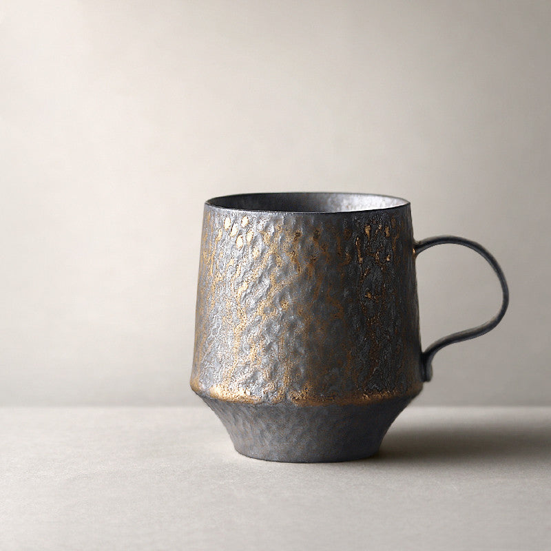 Japanese Kiln Black Rustic Mugs