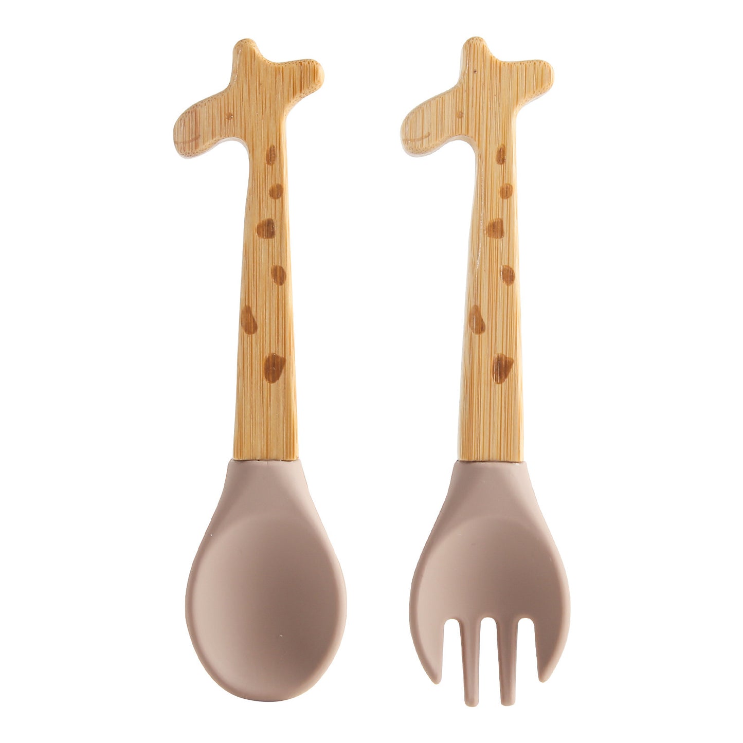 Giraffe&Bear Spoon and Fork Set