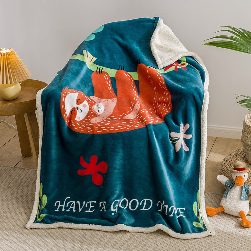 Colorful Animals Fleece Blanket