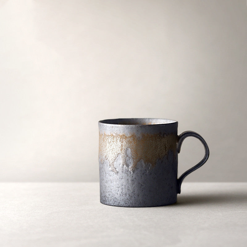 Japanese Kiln Black Rustic Mugs