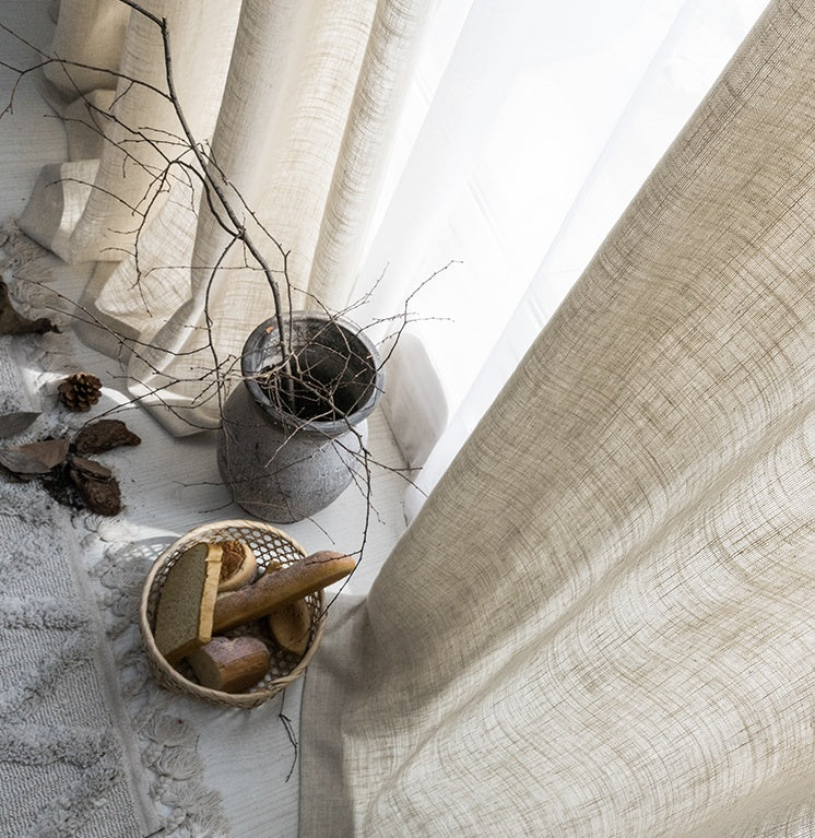 Flax Linen Sheer Curtains