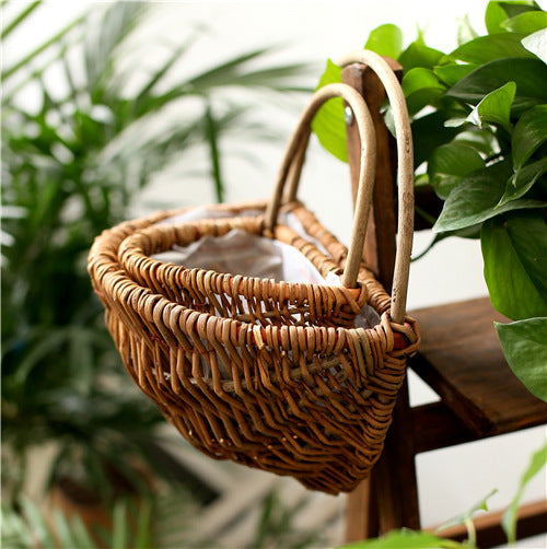 Wicker Wall Hanging Basket