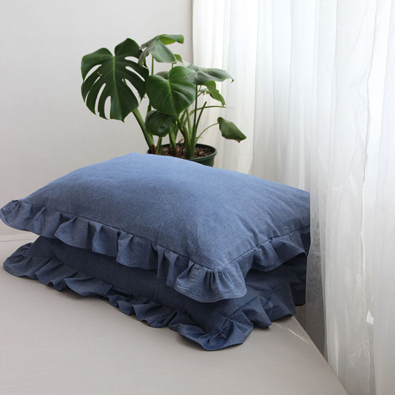 Ruffles Cotton Pillowcase