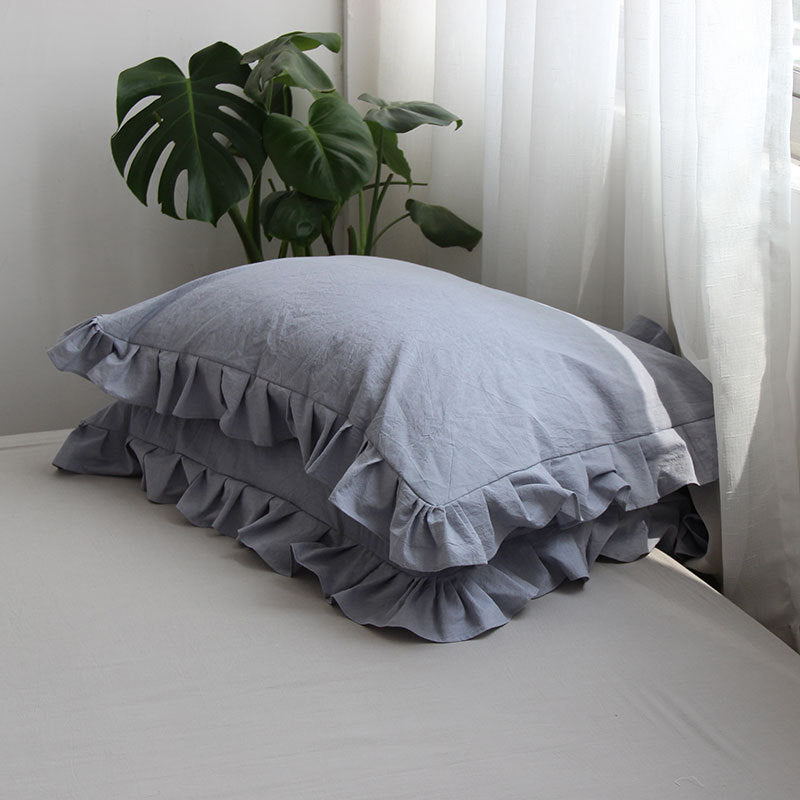 Ruffles Cotton Pillowcase