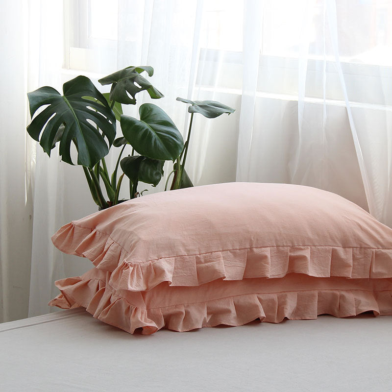 Ruffles Cotton Pillowcase