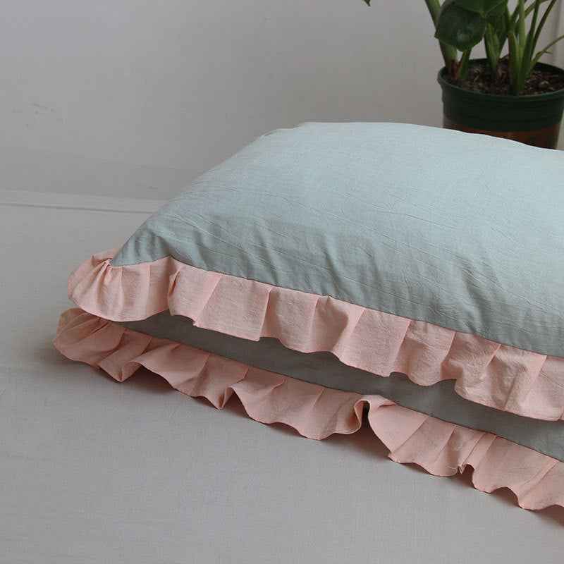 Ruffles Cotton Pillowcase