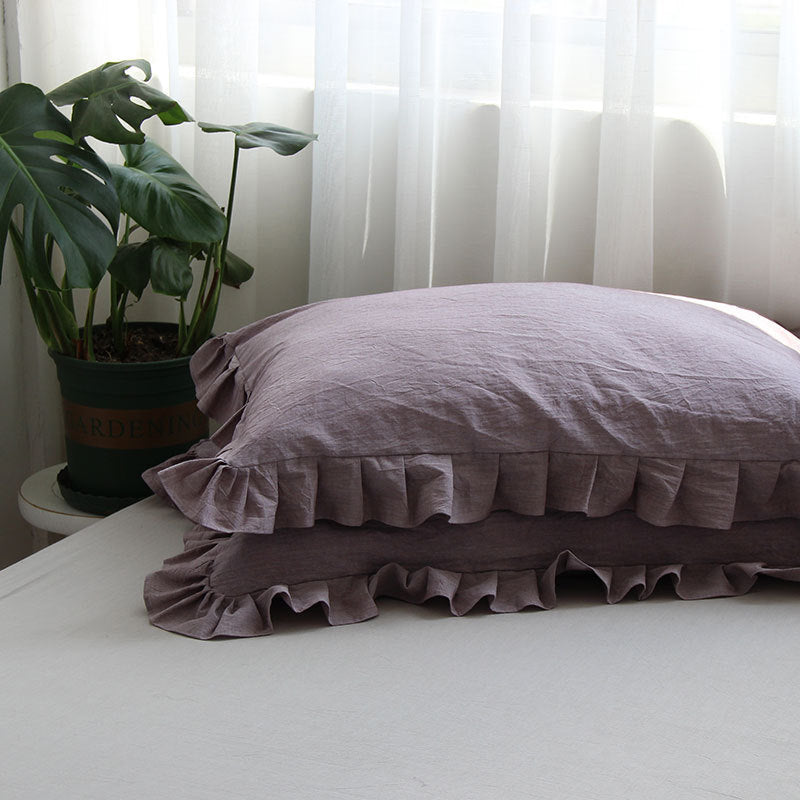 Ruffles Cotton Pillowcase