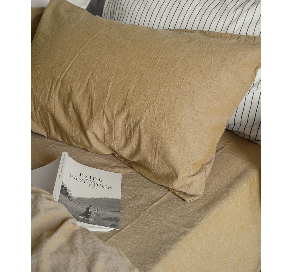 Tan Nordic Cotton Bedding Set