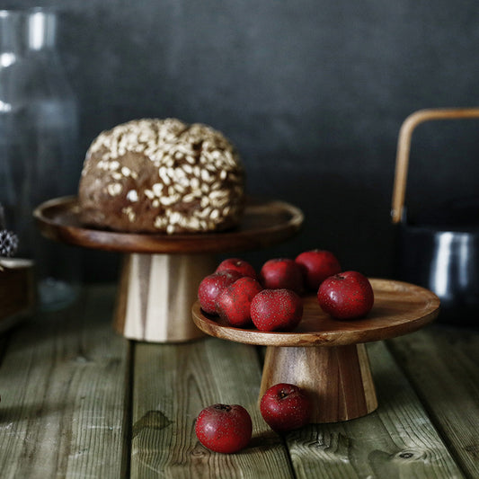 Acacia Wood Fruit and Dessert Stand