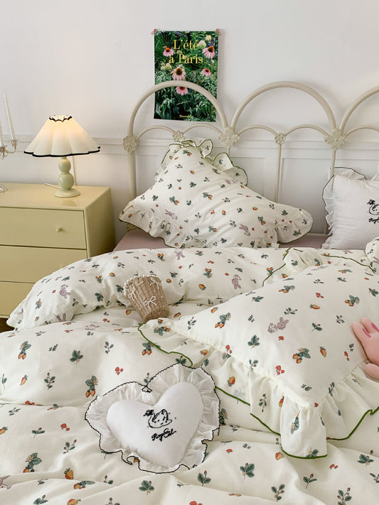 Vintage Cotton Double-layer Yarn Bedding Set