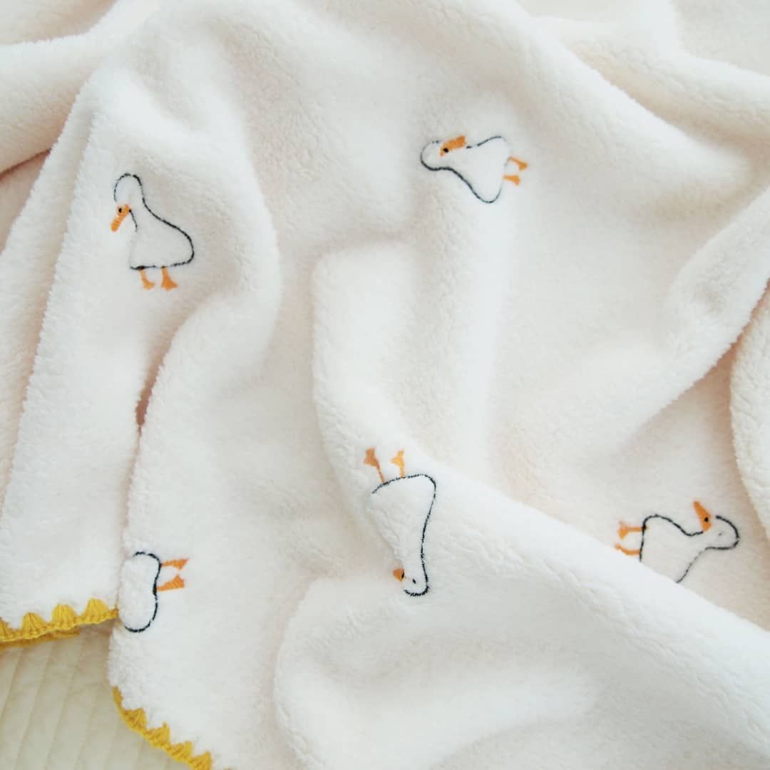 Luxurious Embroidered Flannel Blanket