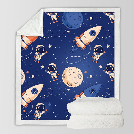 Rocket Fleece Blanket