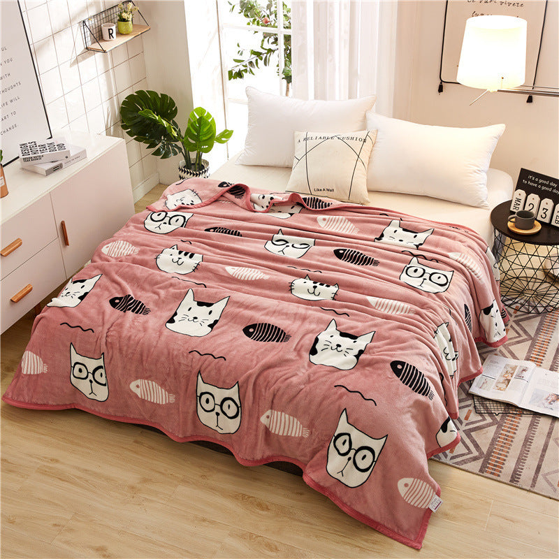 Cute Animals Flannel Blanket