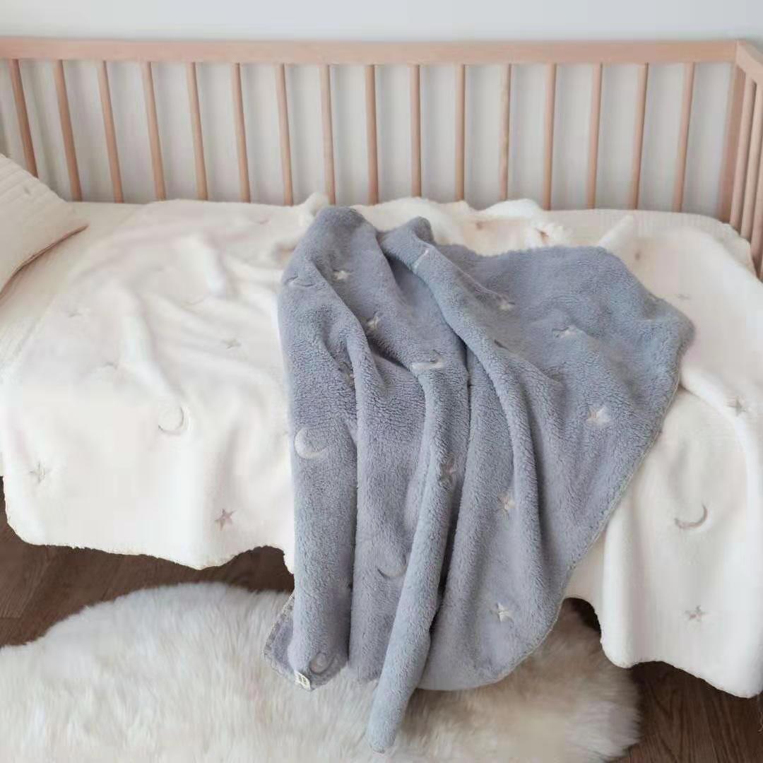 Luxurious Embroidered Flannel Blanket