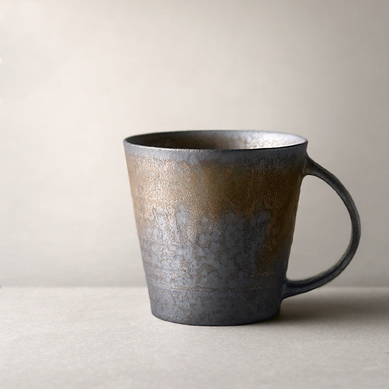 Japanese Kiln Black Rustic Mugs