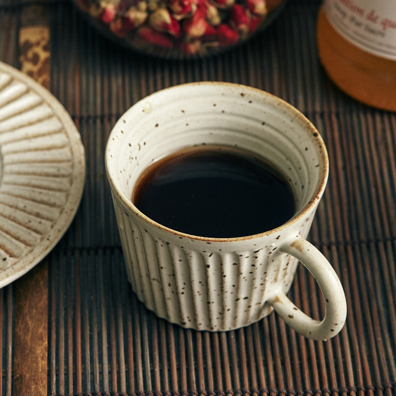 Caviler Pottery Cup With Saucer