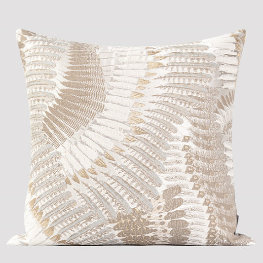 Feather Embroidered Cushions