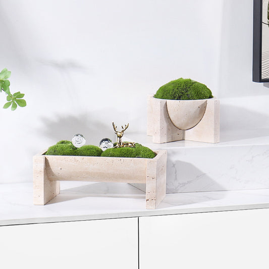 Marble Stone Plant Pot