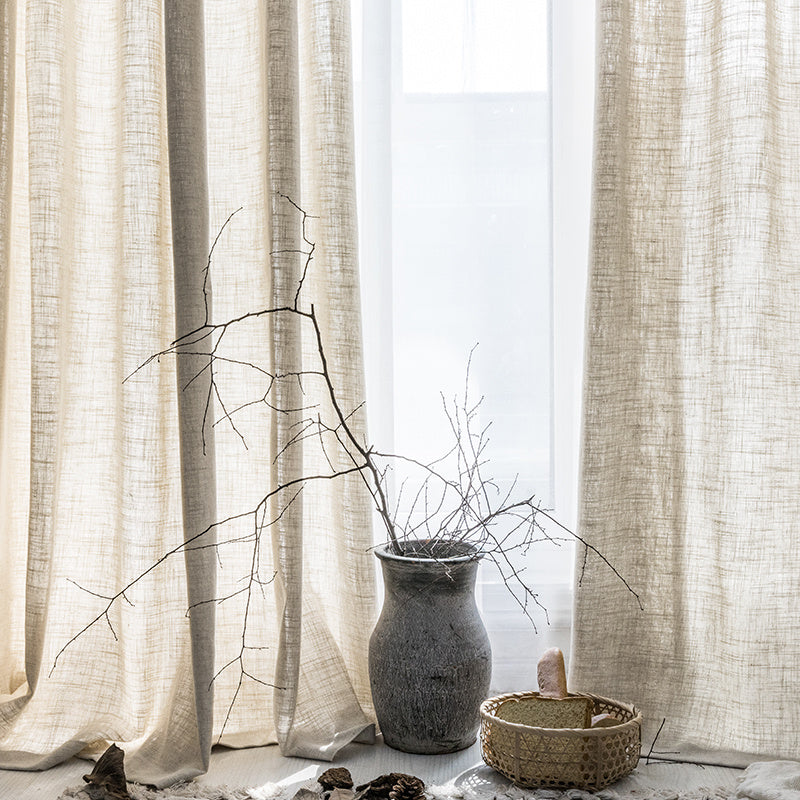 Flax Linen Sheer Curtains