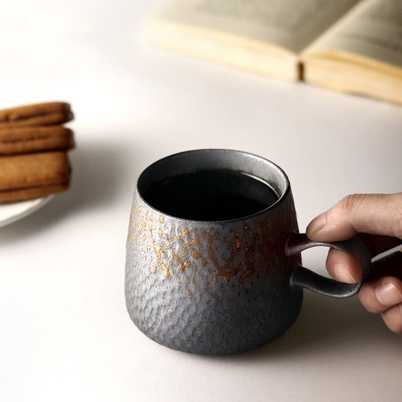 Japanese Kiln Black Rustic Mugs