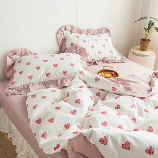 Ruffles Cotton Bedding Set