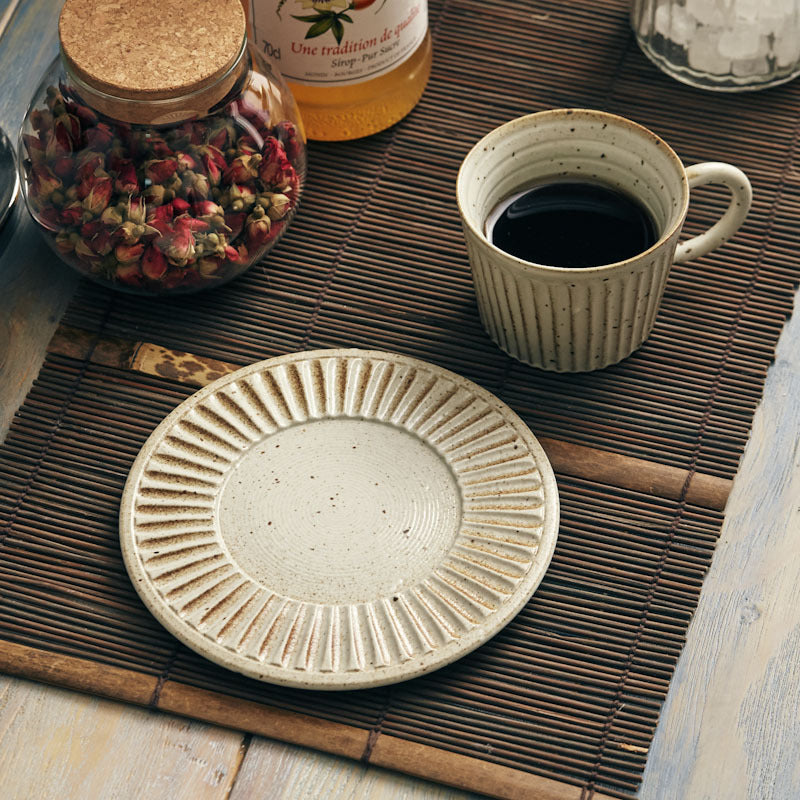 Caviler Pottery Cup With Saucer