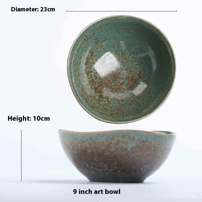 Aqua Series Ceramic Snack Bowl