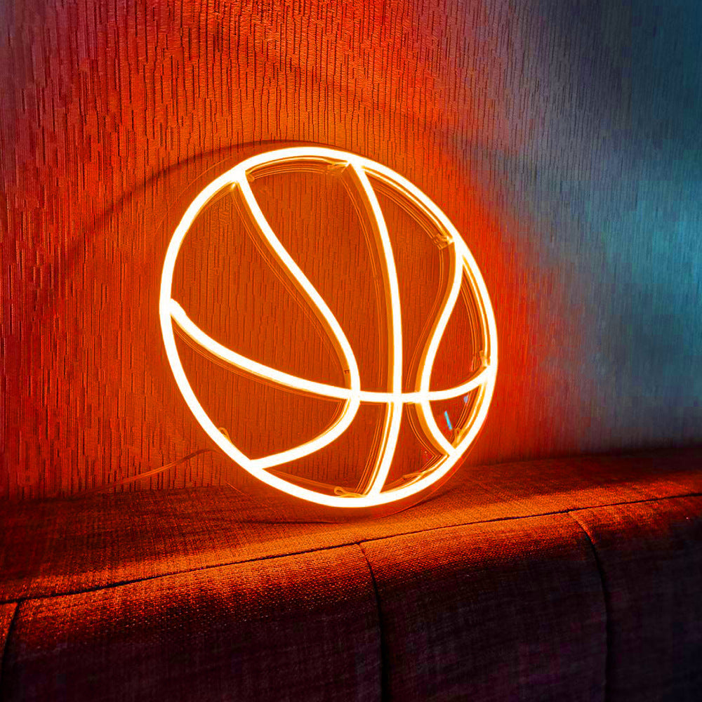 Basketball Orange Neon Light