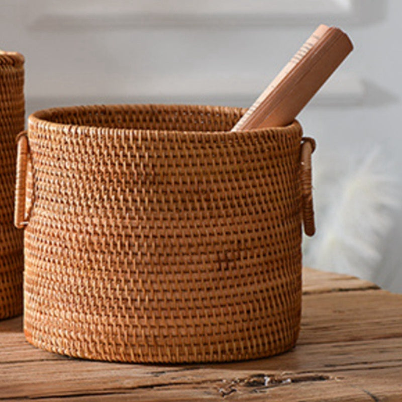 Handwoven Rattan Basket