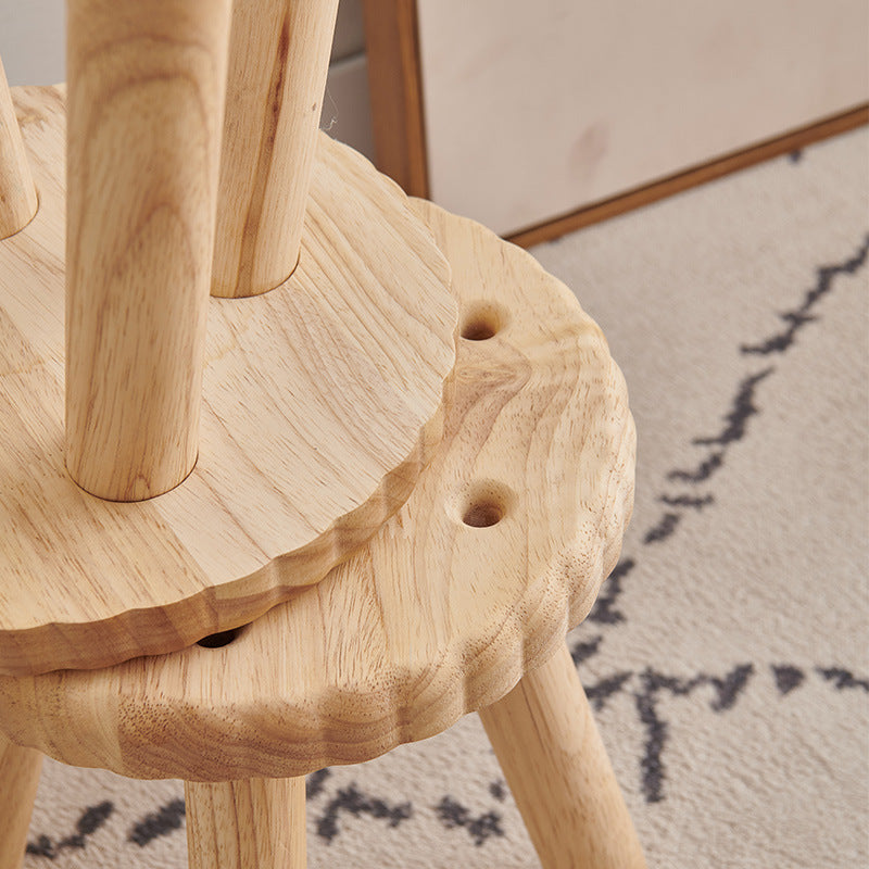 Biscuit Natural Wood Stool