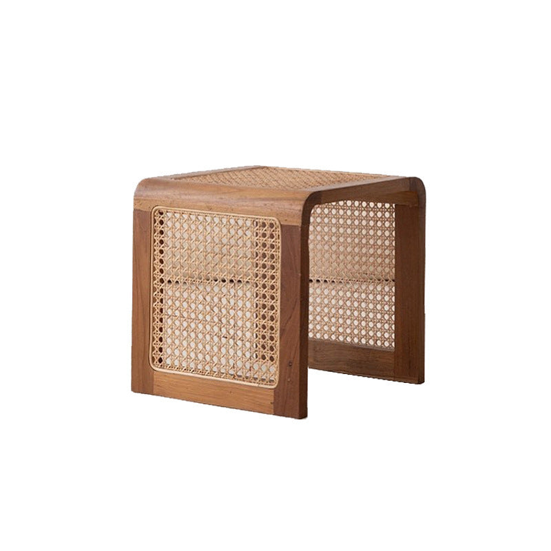 Vine Woven Rattan Japanese Side Table