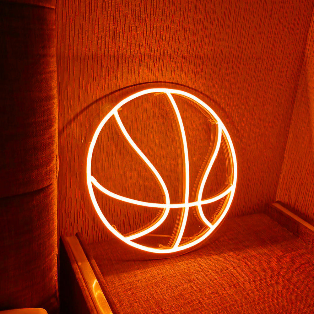 Basketball Orange Neon Light