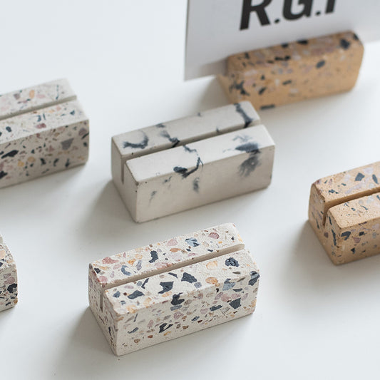 Terrazzo Postcard Holder