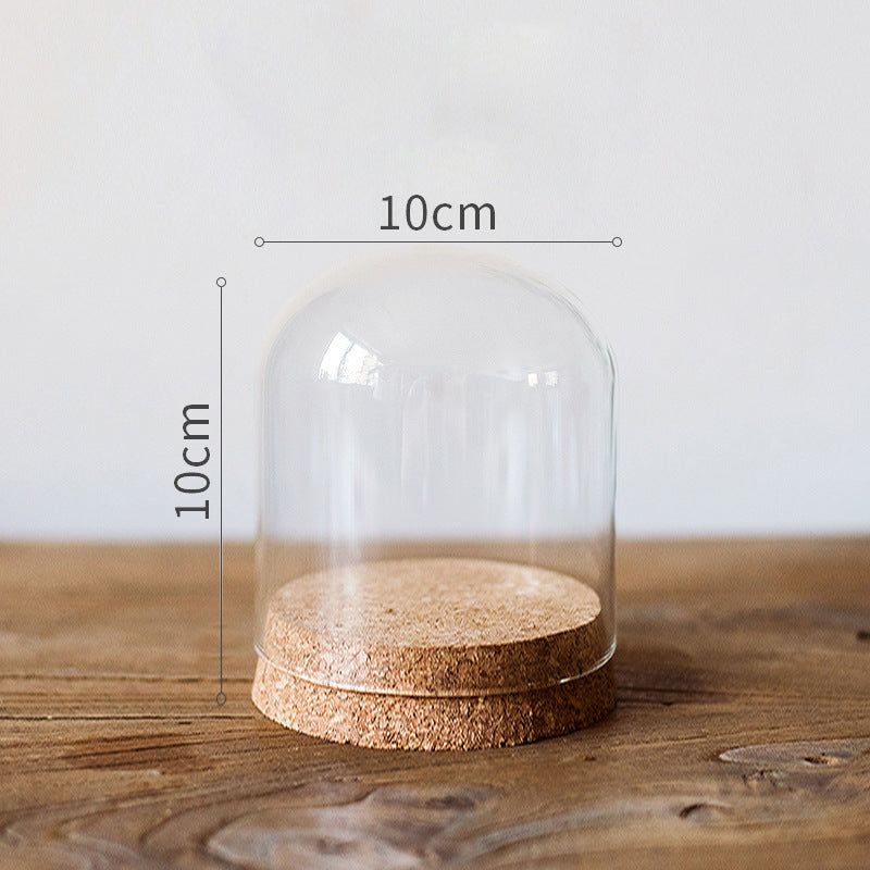 Dome Glass Display With Cork