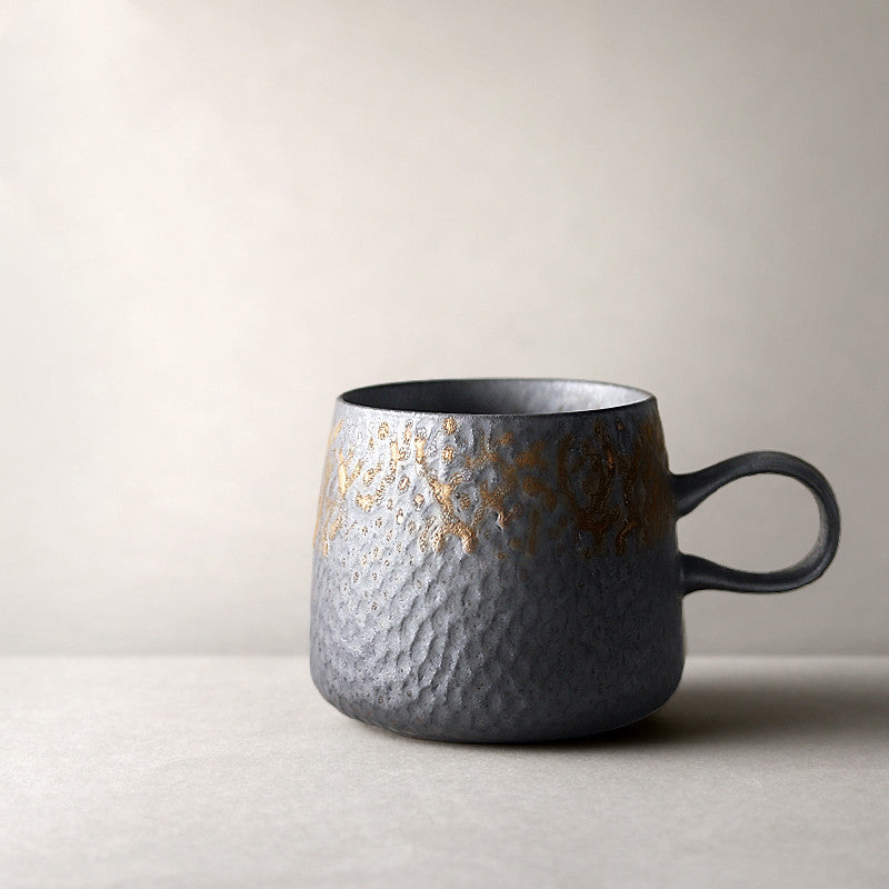 Japanese Kiln Black Rustic Mugs