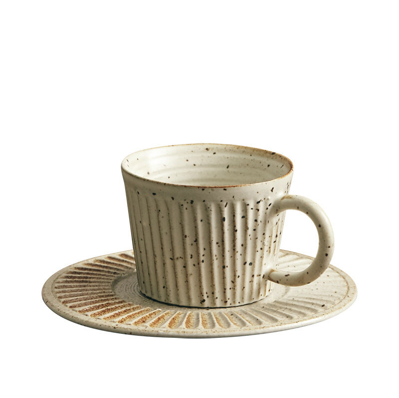 Caviler Pottery Cup With Saucer